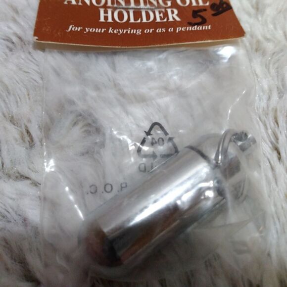 Anointing oil holder w earth ,water and mustard seed - Picture 5 of 5